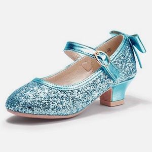 Pandaninjia jade glitter shoes. Sz 3